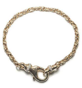 The Guru with Hemera Cuff 750 Rose Gold with VS Diamonds.&nbsp; Tristan and Isolde Chain 750 Rose Gold with Tristan an Isolde Hemera Clasp 